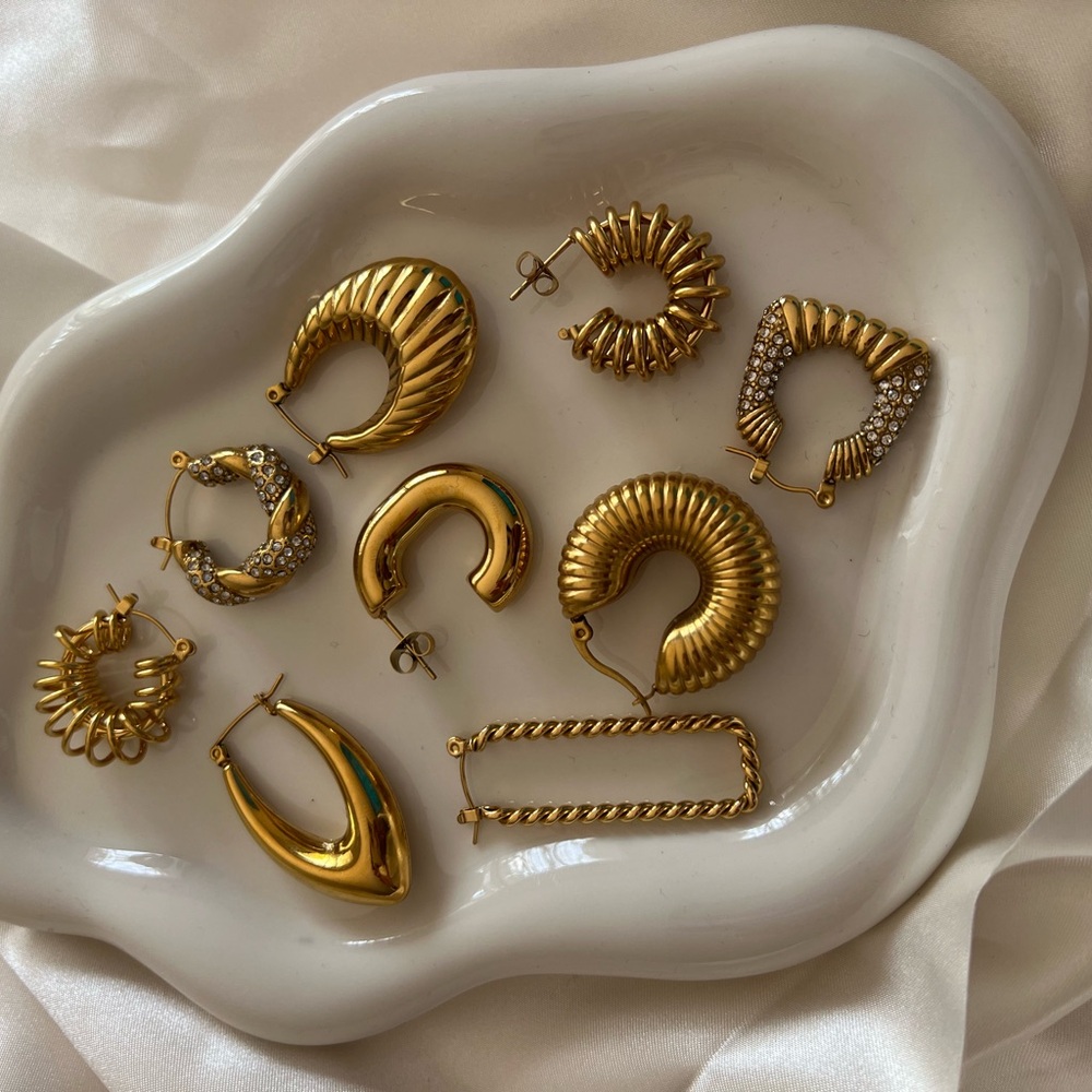 18k gold plated earrings